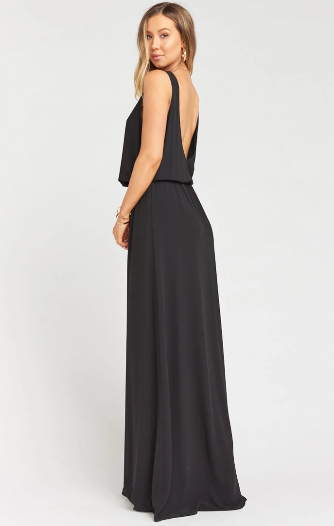 Show Me Your Mumu Kendall Maxi Dress ~ Black Chiffon Bridesmaids Dresses 5 Show Me Your Mumu Kendall Maxi Dress ~ Black Chiffon Bridesmaids Dresses