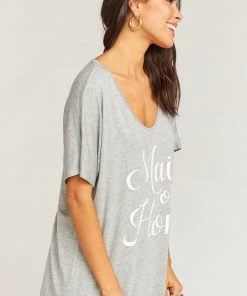 Show Me Your Mumu Benji Tunic Sleep Set ~ Maid Of Honor Grey