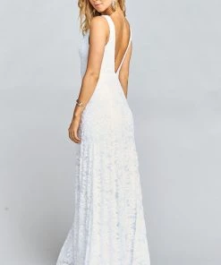 Show Me Your Mumu Dresses Jenn Maxi Dress ~ Lovers Lace White