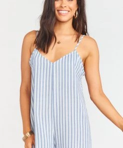 Show Me Your Mumu Rascal Romper ~ She Sails Stripe
