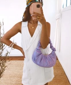 Show Me Your Mumu Levi Blazer Dress ~ White Linen