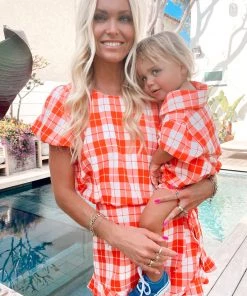 Show Me Your Mumu New Mu Lil Button Up Shirt ~ Picnic Plaid