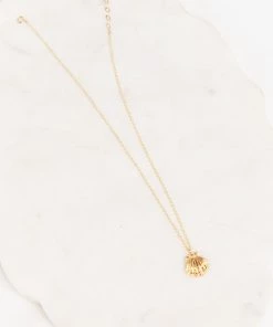 Show Me Your Mumu Ki.ele Jewelry Golden Sunrise Shell Necklace ~ 14K Gold
