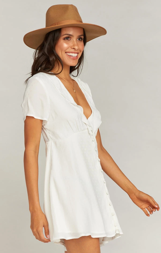 Show Me Your Mumu Bernadette Babydoll ~ White Silky Dots Clothes 4 Show Me Your Mumu Bernadette Babydoll ~ White Silky Dots Clothes