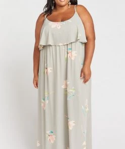 Show Me Your Mumu Dresses Caitlin Ruffle Maxi Dress ~ Lily Showers