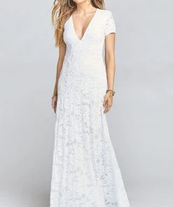 Show Me Your Mumu Eleanor Maxi Dress ~ Lovers Lace White Dresses