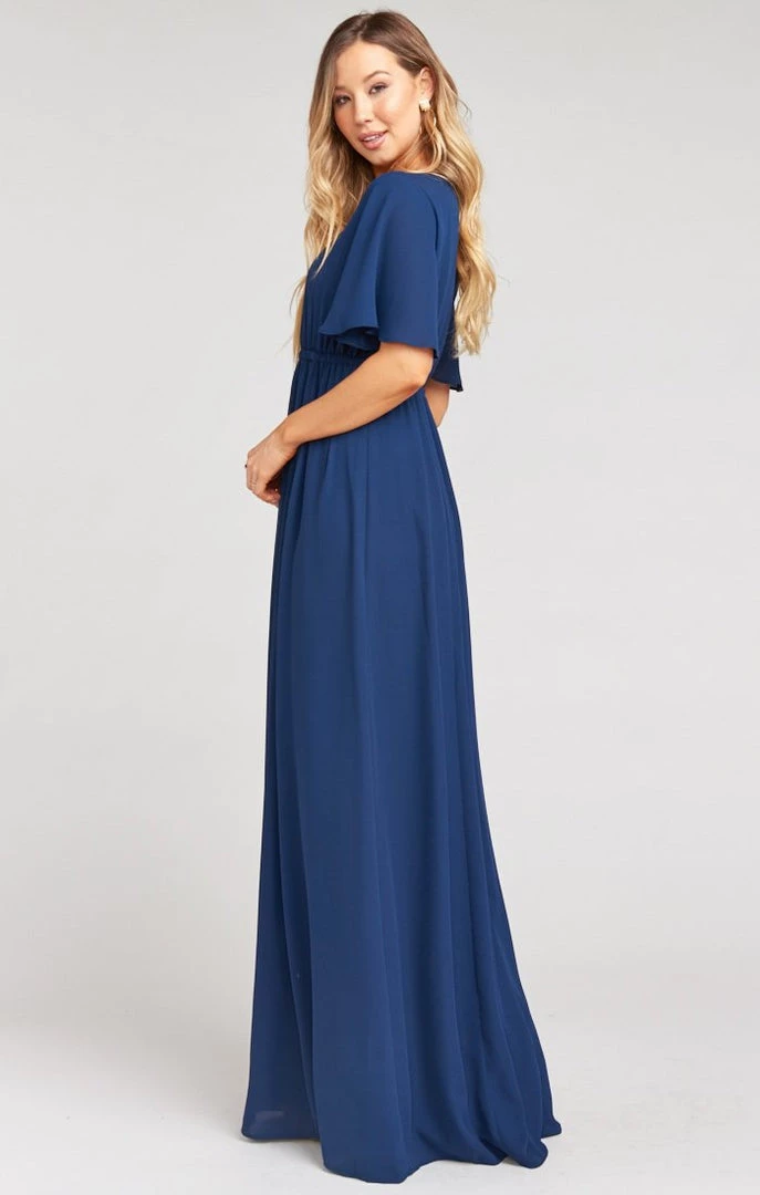 Show Me Your Mumu Emily Empire Maxi Dress ~ Rich Navy Crisp 4 Show Me Your Mumu Emily Empire Maxi Dress ~ Rich Navy Crisp