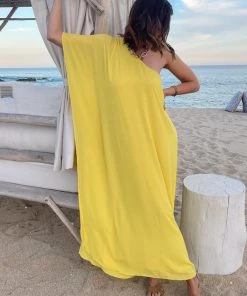 Show Me Your Mumu Tropez Maxi ~ Sunshine Yellow Crisp