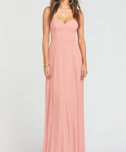 Show Me Your Mumu Bridesmaids Dresses Godshaw Goddess Gown ~ Rustic Mauve Crisp