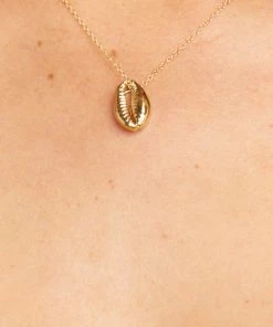 Show Me Your Mumu Ki.ele Jewelry Golden Cowrie Shell Necklace ~ 14K Gold Accessories