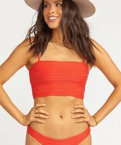 Show Me Your Mumu Cozumel High Side Bottom ~ Tomato Red Swim 10 Show Me Your Mumu Cozumel High Side Bottom ~ Tomato Red Swim