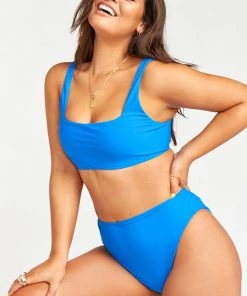 Show Me Your Mumu Swim Daytona Top ~ Cobalt Blue