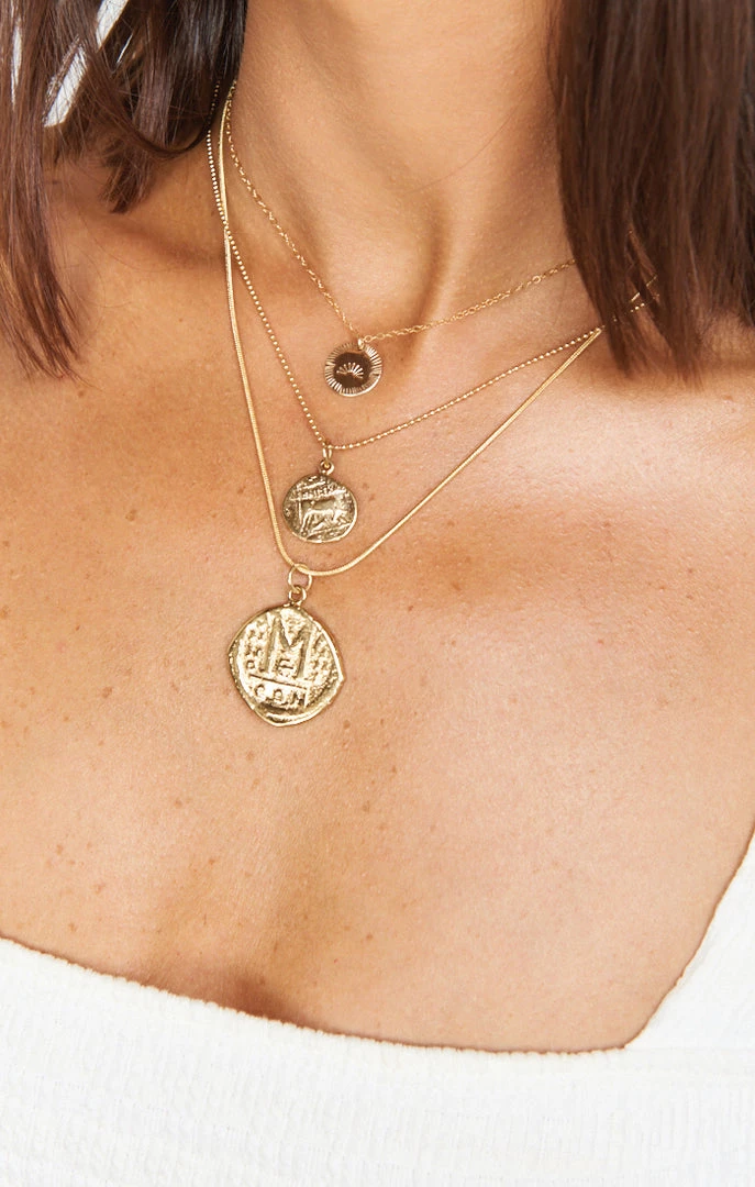 Show Me Your Mumu Paradigm Sun Stamp Coin Necklace ~ Gold 3 Show Me Your Mumu Paradigm Sun Stamp Coin Necklace ~ Gold
