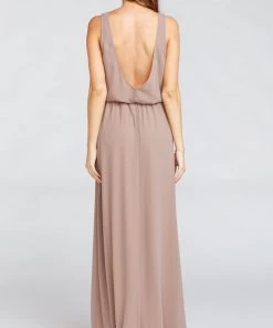 Show Me Your Mumu Kendall Maxi Dress ~ Dune Chiffon Bridesmaids Dresses