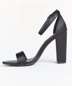 Show Me Your Mumu Accessories Steve Madden Carrson Heels ~ Black Satin