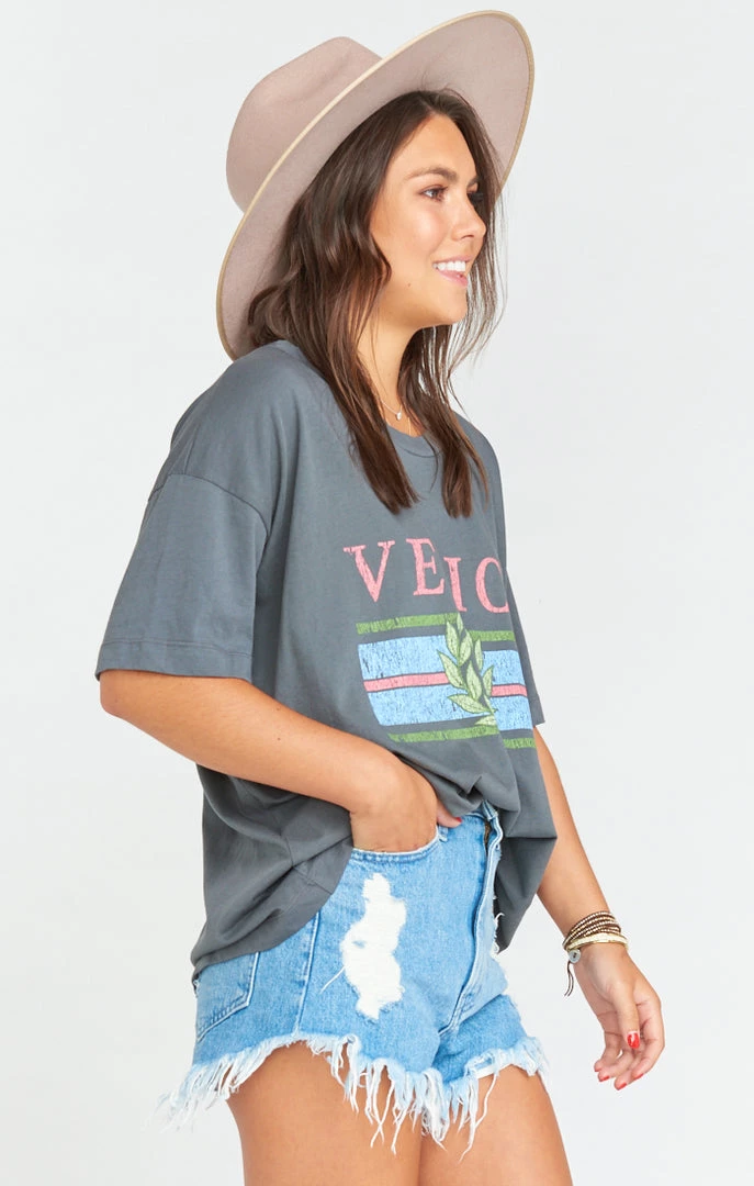 Show Me Your Mumu Travis Tee ~ Venice 1986 Grey Graphic 8 Show Me Your Mumu Travis Tee ~ Venice 1986 Grey Graphic