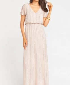 Show Me Your Mumu Michelle Flutter Maxi Dress ~ Show Me The Ring Beaded