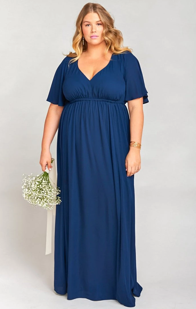 Show Me Your Mumu Emily Empire Maxi Dress ~ Rich Navy Crisp 8 Show Me Your Mumu Emily Empire Maxi Dress ~ Rich Navy Crisp