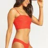 Show Me Your Mumu Cozumel High Side Bottom ~ Tomato Red Swim