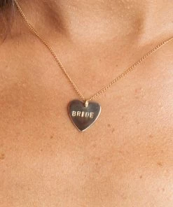 Show Me Your Mumu Paradigm BRIDE Heart Necklace ~ Gold