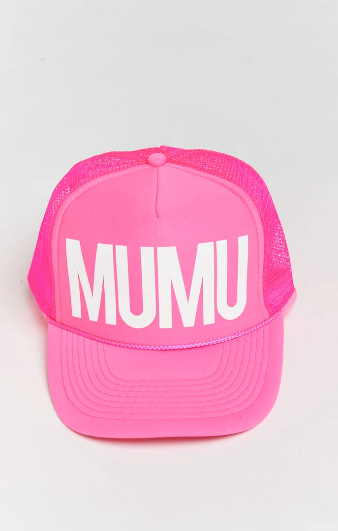 Show Me Your Mumu Mumu Trucker Hat ~ Neon Pink 8 Show Me Your Mumu Mumu Trucker Hat ~ Neon Pink