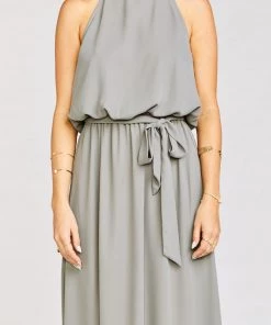 Show Me Your Mumu Bridesmaid Sash ~ Soft Charcoal Crisp