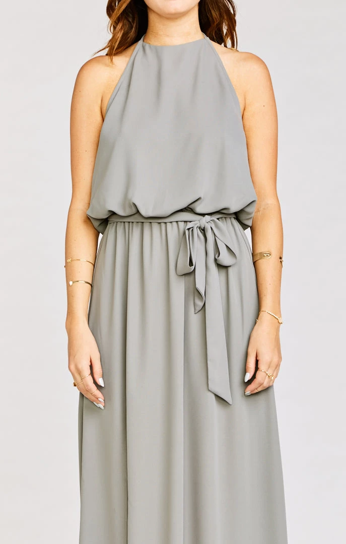 Show Me Your Mumu Bridesmaid Sash ~ Soft Charcoal Crisp 4 Show Me Your Mumu Bridesmaid Sash ~ Soft Charcoal Crisp