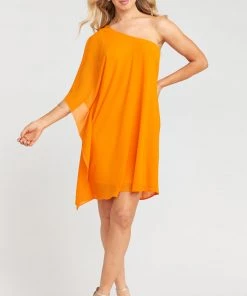 Show Me Your Mumu Dresses Trish Dress ~ Tangerine Chiffon