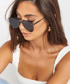 Show Me Your Mumu LeSpecs The Prince Aviator Sunglasses ~ Black