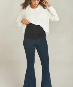 Show Me Your Mumu Denim Maternity Berkeley Bells ~ Thunder 12 Show Me Your Mumu Denim Maternity Berkeley Bells ~ Thunder