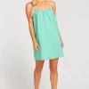Show Me Your Mumu Maternity Carlotta Mini Dress ~ Parakeet Linen