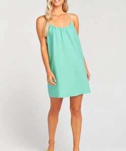 Show Me Your Mumu Maternity Carlotta Mini Dress ~ Parakeet Linen