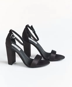 Show Me Your Mumu Accessories Steve Madden Carrson Heels ~ Black Satin