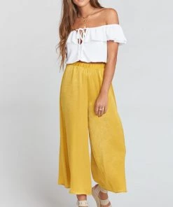 Show Me Your Mumu Explorer Pants ~ Mustard Sheen 22 Show Me Your Mumu Explorer Pants ~ Mustard Sheen