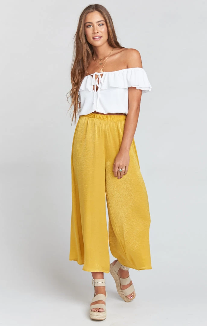Show Me Your Mumu Explorer Pants ~ Mustard Sheen 10 Show Me Your Mumu Explorer Pants ~ Mustard Sheen
