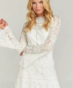 Show Me Your Mumu Naomi Mini Dress ~ Buckingham Lace White Clothes