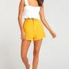 Show Me Your Mumu Stewart Shorts ~ Canary Yellow Linen