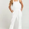 Show Me Your Mumu Dale Overalls ~ White Linen