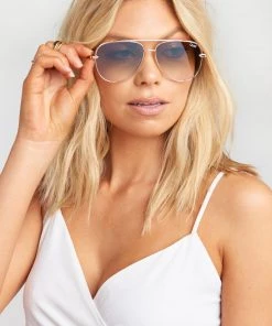 Show Me Your Mumu Quay High Key Mini Sunglasses ~ Rose/Green