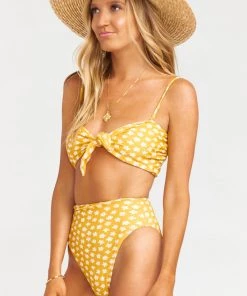 Show Me Your Mumu Oahu Tie Bralette ~ Blonde Bloom