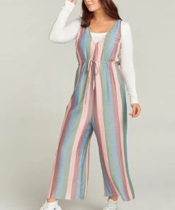 Show Me Your Mumu Joanna Jumpsuit ~ Mutown Stripe Rompers