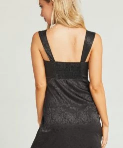 Show Me Your Mumu Aria Dress ~ Black Satin Jacquard Clothes