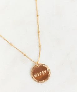 Show Me Your Mumu Paradigm WIFEY Necklace ~ Gold New Mu