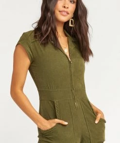 Show Me Your Mumu Rompers Outlaw Romper ~ Cypress Corduroy