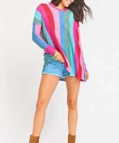 Show Me Your Mumu Bonfire Sweater ~ Madly Stripe Knit Sweaters
