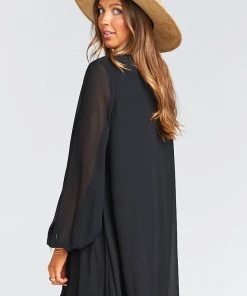 Show Me Your Mumu Thunderbird Dress ~ Black Chiffon