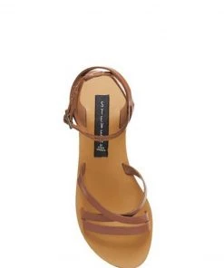 Show Me Your Mumu Steve Madden Matas Wrap Up Sandals ~ Cognac Accessories
