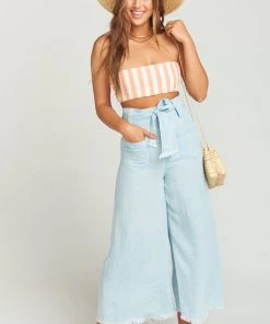 Show Me Your Mumu Kenny Scarf Top ~ Dreamsicle Stripe Linen Clothes