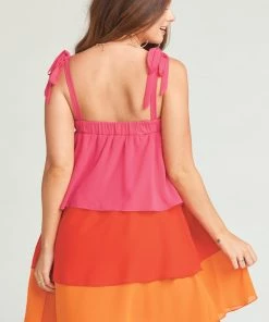 Show Me Your Mumu Gabriela Convertible Skirt Dress ~ Sunset Colorblock Clothes