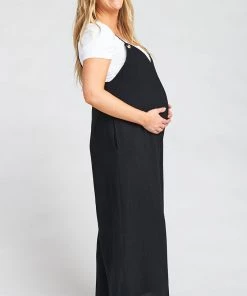 Show Me Your Mumu Jansen Jumpsuit ~ Black Linen